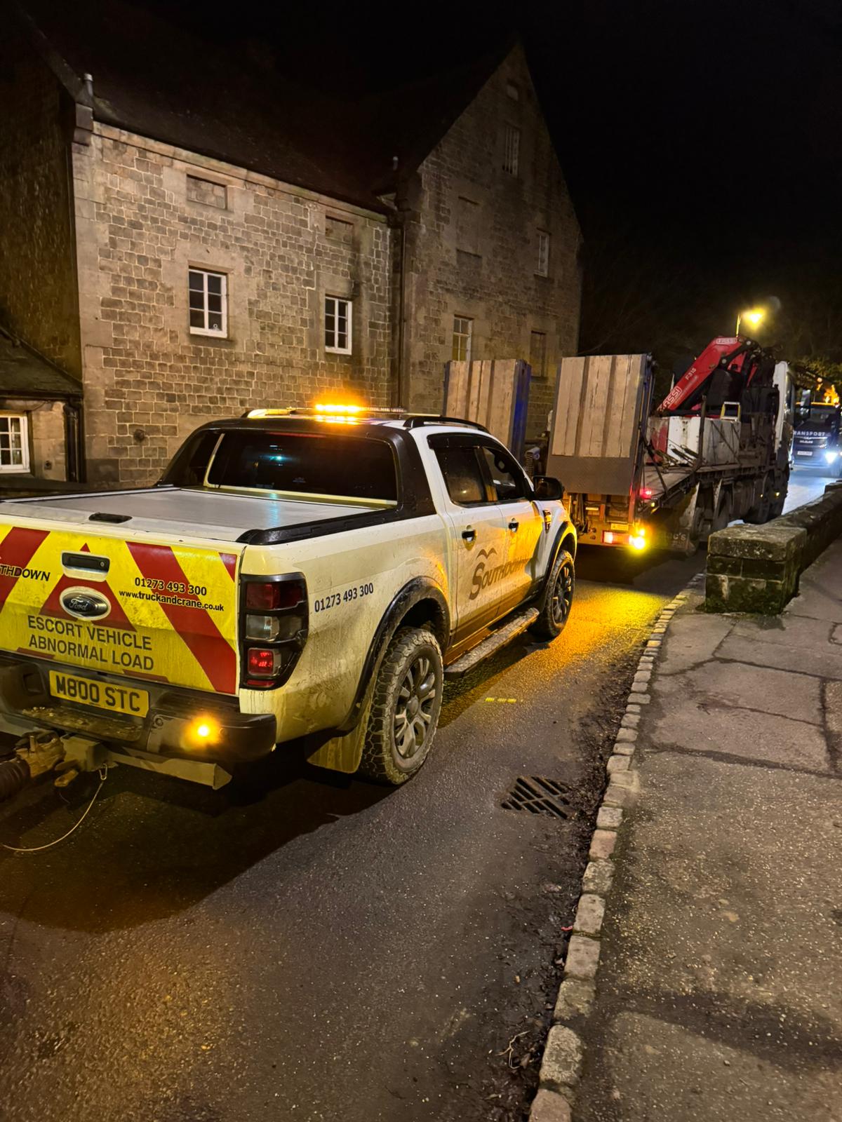 Emergency lane control on historic Sussex bridge